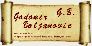 Godomir Boljanović vizit kartica